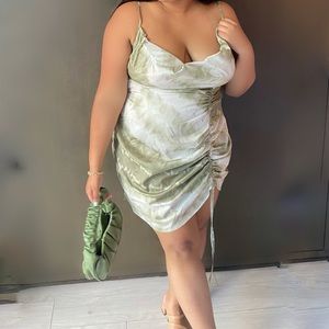 Ruched Front Bodycon Dress